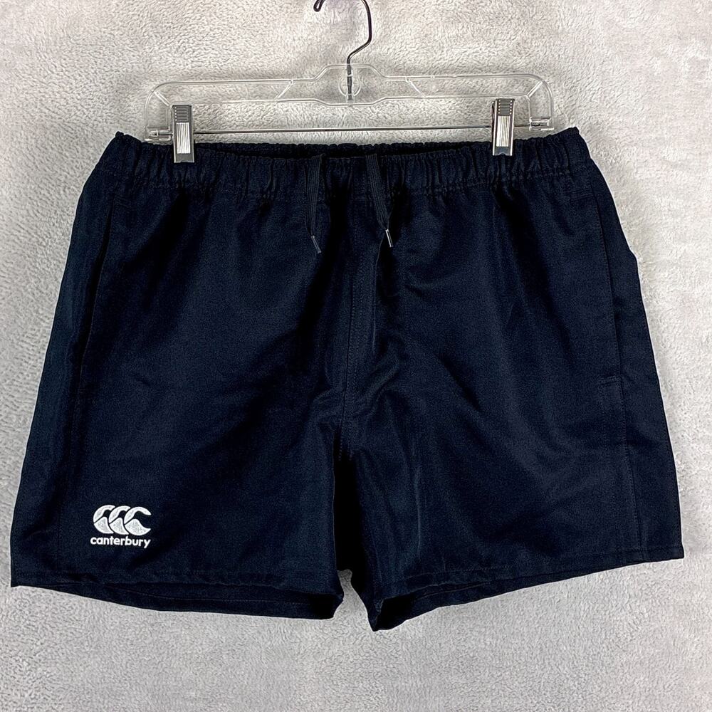 Canterbury Rugby Shorts Mens XL Black Pull On Performance Preppy Workout Gym